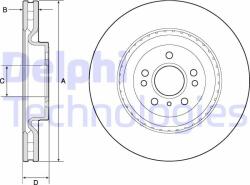 DELPHI Disc frana DELPHI BG9175C (BG9175C) - automobilus