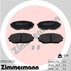 ZIMMERMANN set placute frana, frana disc ZIMMERMANN 21552.145. 1 (21552.145.1)