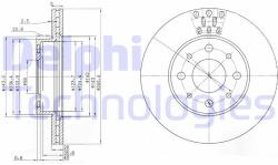 DELPHI Disc frana DELPHI BG3425 (BG3425)