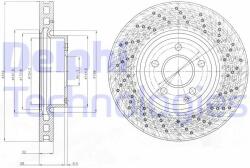 DELPHI Disc frana DELPHI BG9076C (BG9076C) - automobilus