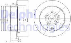 DELPHI Disc frana DELPHI BG3822 (BG3822) - automobilus