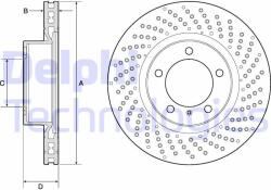 DELPHI Disc frana DELPHI BG4781C (BG4781C)