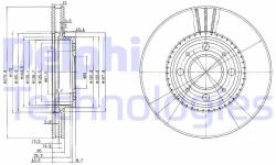 DELPHI Disc frana DELPHI BG2720