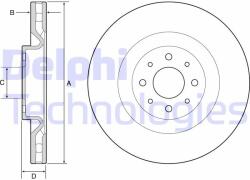 DELPHI Disc frana DELPHI BG4566C (BG4566C)