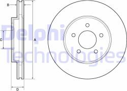 DELPHI Disc frana DELPHI BG4120