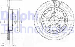 DELPHI Disc frana DELPHI BG3536 (BG3536) - automobilus