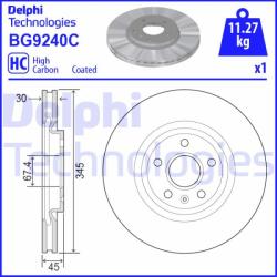 DELPHI Disc frana DELPHI BG9240C (BG9240C)