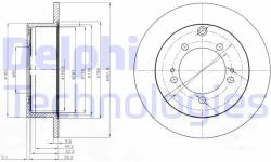 DELPHI Disc frana DELPHI BG3815
