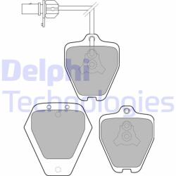 DELPHI set placute frana, frana disc DELPHI LP1760