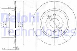 DELPHI Disc frana DELPHI BG3804 (BG3804)