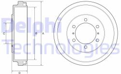 DELPHI Tambur frana DELPHI BF631 (BF631)