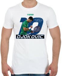 printfashion Team Djokovic - Férfi póló - Fehér (12286462)
