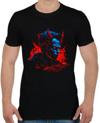 printfashion Devil design - Férfi póló - Fekete (12149482)