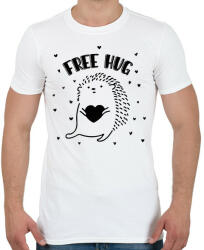 printfashion Ingyen ölelés - Süni - Férfi póló - Fehér (12541048)