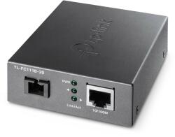 TP-Link Медиа конвертор TP-Link TL-FC111B-20, 10/100Mbps WDM Media Converter, 1x 10/100 Mbps RJ45 Port, 1x 10/100 Mbps SC Fiber Optic Port (TL-FC111B-20)