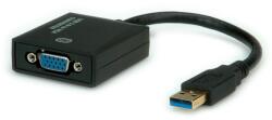 Roline Адаптер Roline 12.99. 1037, USB3.0(м) към VGA(ж), черен (12.99.1037)