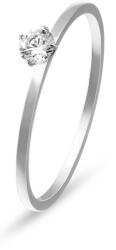 Troli Bájos acél gyűrű kristállyal 49 mm