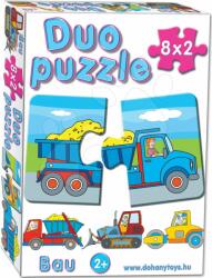 Dohány Baby puzzle Duo Utilaje de construcţie Dohány cu 8 imagini de la 24 luni (DH63802)