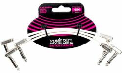 Ernie Ball 6385 Flat Ribbon 15 cm fehér patchkábel szett - hangszerplaza