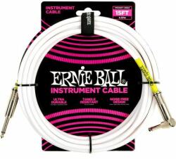 Ernie Ball 6400 fehér 4, 5 m pipás gitárkábel