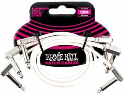 Ernie Ball 6386 Flat Ribbon 30 cm fehér patchkábel szett - hangszerplaza