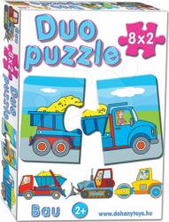 Dohány Baby puzzle Duo Munkagépek Dohány 8 képpel 8x2 részes 24 hó-tól (DH63802)