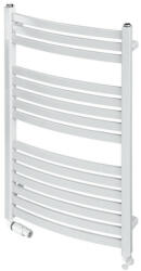 Radeco Enzo K íves törülközőszárító radiátor 630X715 mm, fehér AK2-600/EL (ENZ071063916GD0000000)