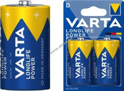 VARTA Longlife Power D (góliát) elem 1, 5V 2db/csomag alkáli-mangán