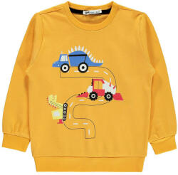 Civil Járműves sárga kisfiú pulóver (Méret 92-98)