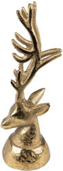 Clayre & Eef Figurina Ren aluminiu auriu 8x7x20 cm (6AL0063) - decorer