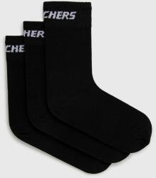 Skechers zokni (3 pár) fekete - fekete 35/38 - answear - 3 290 Ft