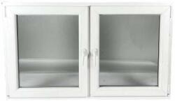 DM Kétszárnyas bukó-nyíló ablak, 148X88 cm, műanyag (pepita-4147920)