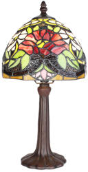 Clayre & Eef Veioza decorativa sticla multicolora polirasina Tiffany 20x36 cm (5LL-6275)
