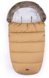 Petite&Mars Sac de iarna impermeabil Comfy, 4 in 1, Cu blanita si interior din fleece, Universal, Pentru carucior, 100 x 55 cm, Caramel (534826)