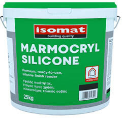 Isomat MARMOCRYL SILICONE Fine - tencuiala decorativa, siliconica, hidrofuga, profesionala (Granulatie: 1 mm, Culoare: Base D)