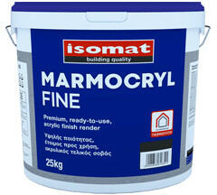 Isomat MARMOCRYL Fine - tencuiala decorativa, acrilica, hidrofuga, aspect tip bob de orez (Culoare: ALB, Granulatie: 2 mm)