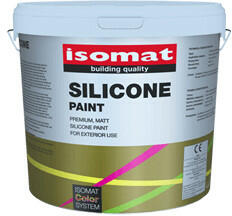 Isomat SILICONE-PAINT - vopsea siliconica pentru exterior (Culoare: ALB, Ambalare: Galeata 10 lt)