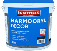Isomat MARMOCRYL Decor - tencuiala decorativa, acrilica, hidrofuga, aspect tip scoarta de copac (Granulatie: 1, 5 mm, Culoare: Base D)