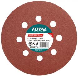 Total Disc hartie abraziva 125mm, P80, P120 Total TAC731251 (TAC731251)