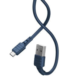 REMAX RC-179m Skin-Friendly Micro USB adat- és töltőkábel 2, 4A kék