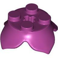 LEGO® 15469c71 - LEGO magenta növény 4 levéllel, 2 x 2 méretű, x-tengely csatlakozóval (15469c71)