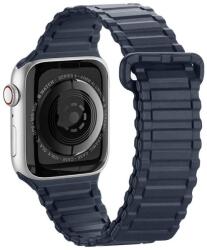 DuxDucis Accesoriu smartwatch DuxDucis Magnetic Silicone Armor compatibila cu Apple Watch 4/5/6/7/8/SE 38/40/41mm Bleumarin (6934913035412)