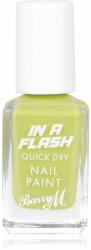 Barry M IN A FLASH lac de unghii cu uscare rapida culoare Lightspeed Lime 10 ml