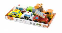 Viga Toys Set de 6 minivehicule, Viga, Serviciul de urgente
