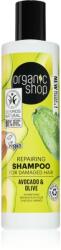 Organic Shop Avocado & Olive megújító sampon a károsult hajra 280 ml