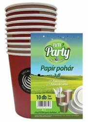 Papírpohár, 3 dl, 10 db, TUTI "Party (KHT960)