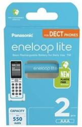 Panasonic Tölthetõ elem, AAA mikro, 2x550 mAh Ni-MH, PANASONIC "Eneloop Lite (ELAKU18) - tutitinta
