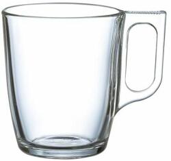 Üvegpohár, füllel, 6 db-os szett, 25cl, "CoffeeTime (KHPU281) - tutitinta