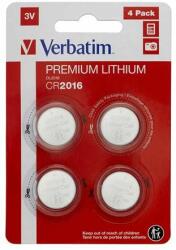 Verbatim Gombelem, CR2016, 4 db, VERBATIM "Premium (VECR20164) - tutitinta