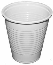 Műanyag pohár, 1, 6 dl, 100 db, fehér (KHMU151) - tutitinta